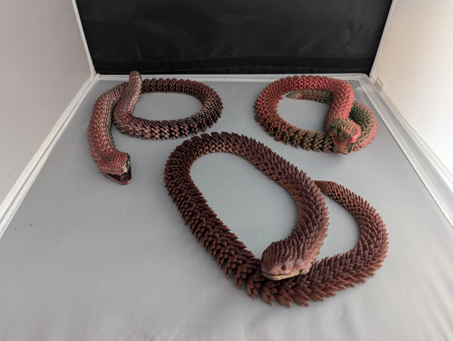 Poisonspike | 3D printed snake | Detailed Snake Scale Design | Fidget Toy