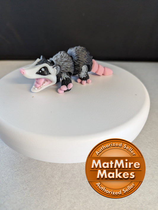 Mini Articulating Opossum Wildlife Fidget Toy