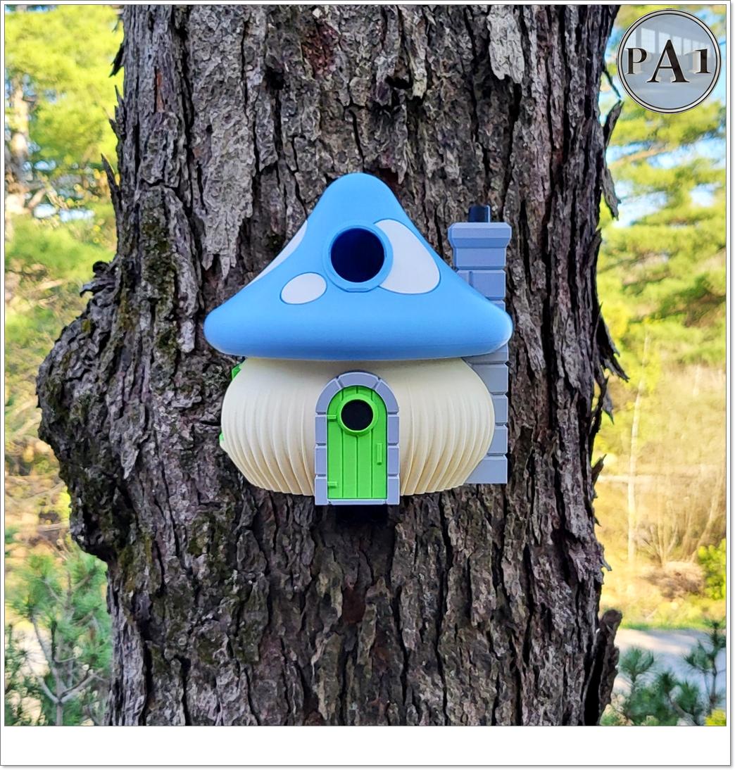 Enchanted Mushroom Birdhouse| Unique Garden Decor for Bird Lovers