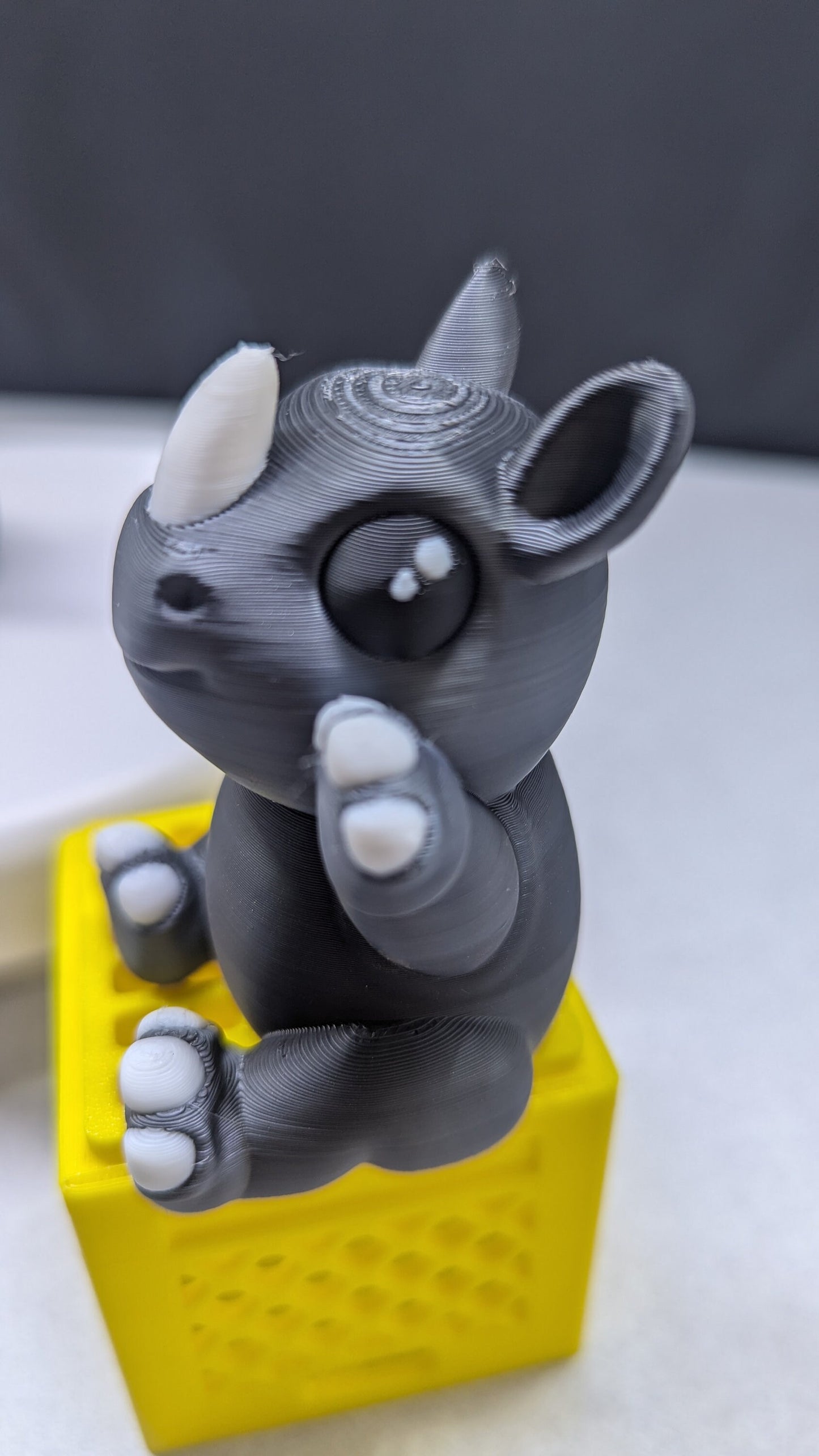 Adorable Rhino, 3-D Printed, Ready To Give You a Hug.  Mothers day Gift!